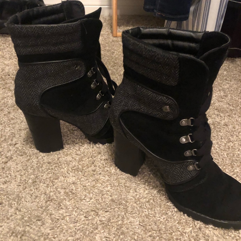 Black booties! Worn 1 time!